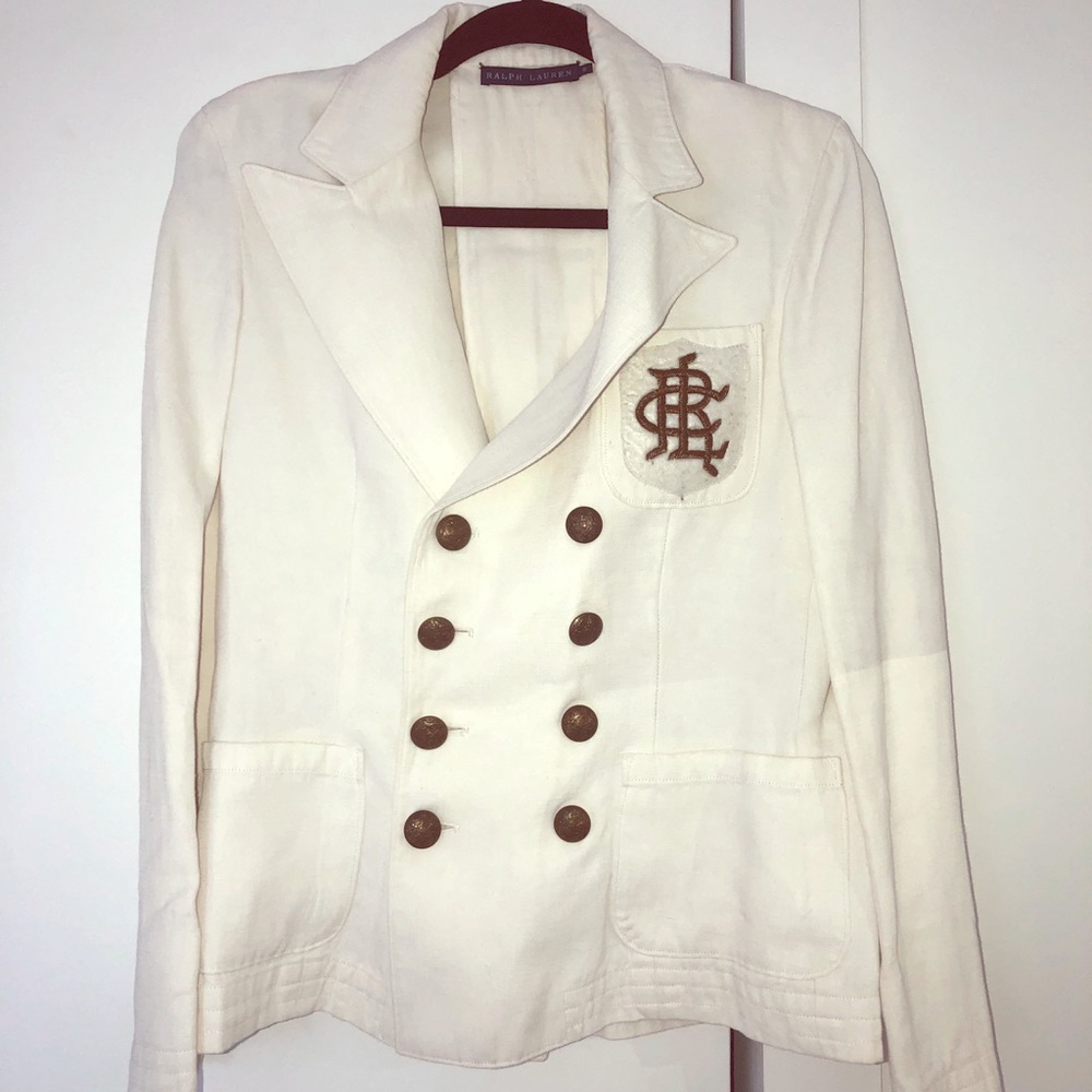 Ralph Lauren White Classic Blazer